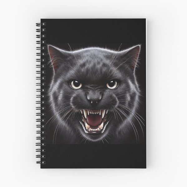 Item preview, Snarling Black Cat with White Eyes designed and sold by Sunrise427.