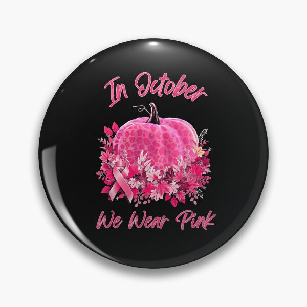 Item preview, Breast Cancer Awareness Month Pumpkin color leopard pink, autumn is coming, fall stagion designed and sold by Collagedream.