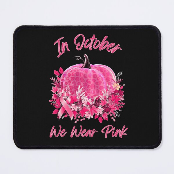 Item preview, Breast Cancer Awareness Month Pumpkin color leopard pink, autumn is coming, fall stagion designed and sold by Collagedream.