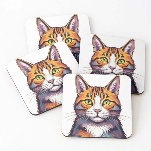 Item preview, popart cat Theo designed and sold by KaatsStyle.