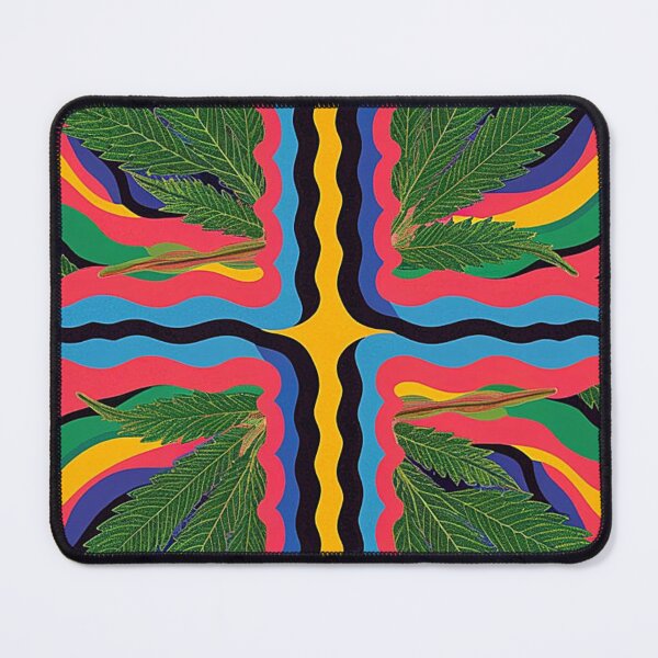 Item preview, Colorful Vibrant Marijuana Abstract Art - Unique Psychedelic Design designed and sold by JLEmporium.
