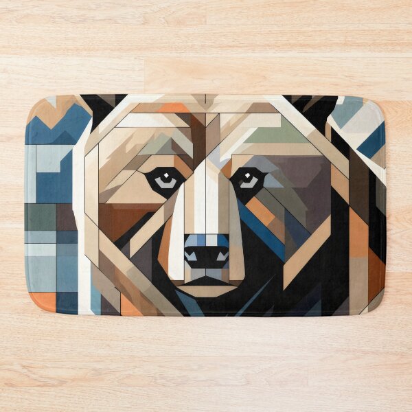 Item preview, Cubist Bear Hunting designed and sold by GoldenPattern.