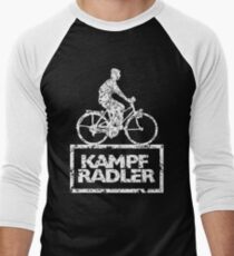 Cyclist Cyclist Riding Bicycle (Vintage White) Men's Baseball ¾ T-Shirt