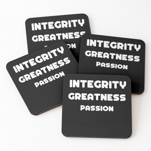 Item preview, Integrity Greatness Passion	 designed and sold by LensherArt.