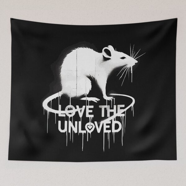Item preview, Love The Unloved Rat Owner Monochromatic designed and sold by TomFrontierArt.