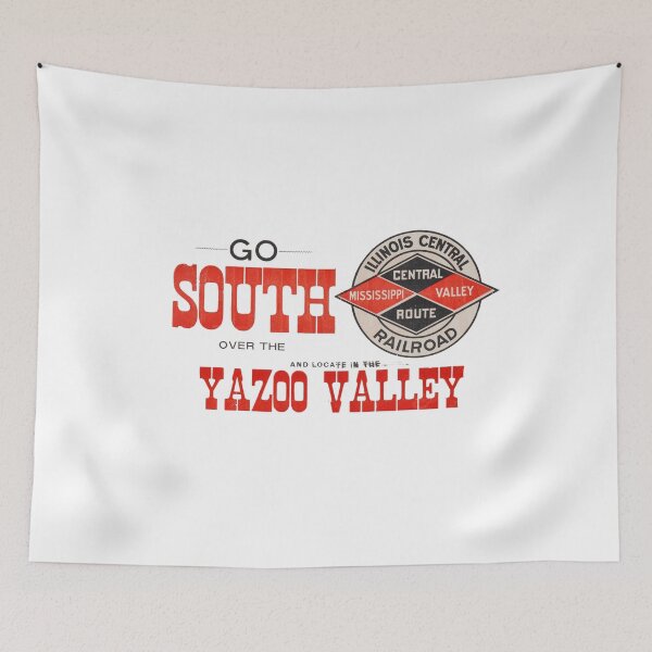 Item preview, Vintage Illinois Central Railroad - Go South - Yazoo Valley designed and sold by QuayTradingCo.