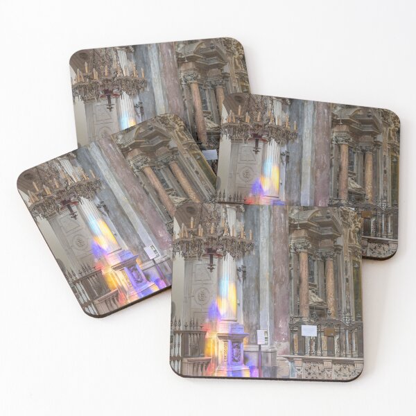 Item preview, Italy. Naples. Church of San Domenico Maggiore. Colorful Light thru Stained Glass Windows.  designed and sold by vadim19.
