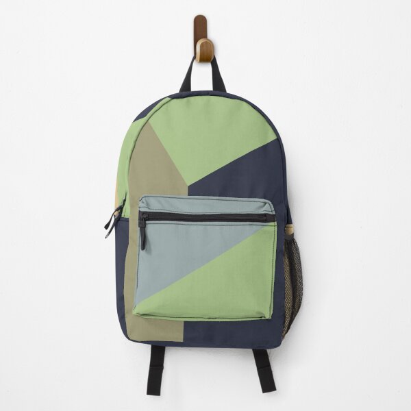 Item preview, Abstract Geometric Color Block Blue Green Brown designed and sold by Jeallan Designs.