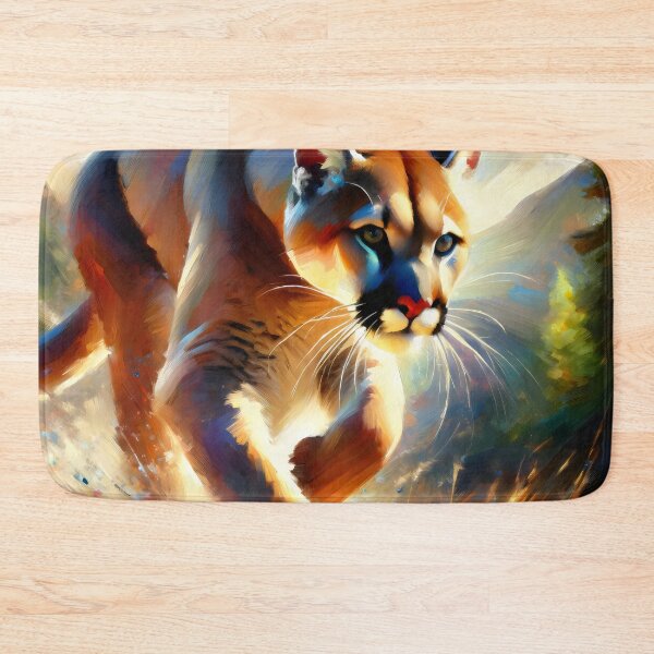 Item preview, Leopard Hunting in a Dense Jungle designed and sold by GoldenPattern.