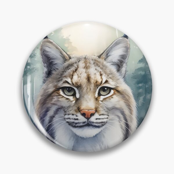 Item preview, Watercolor Bobcat designed and sold by GoldenPattern.