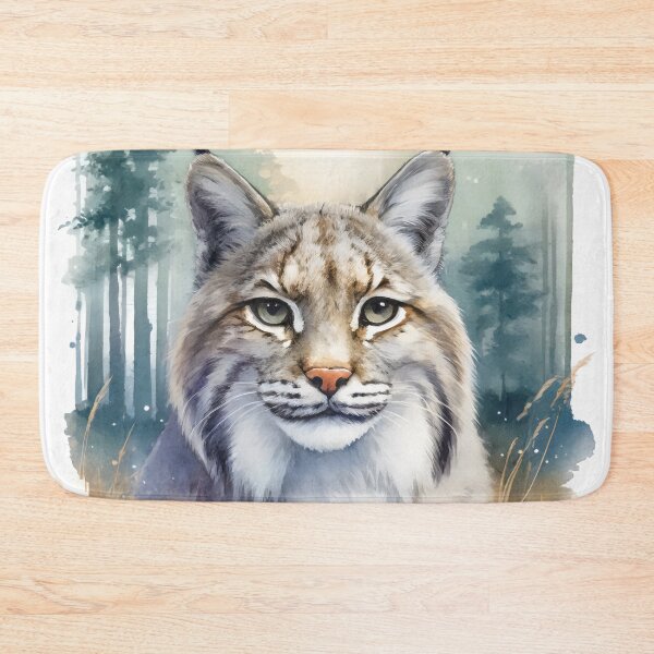 Item preview, Watercolor Bobcat designed and sold by GoldenPattern.