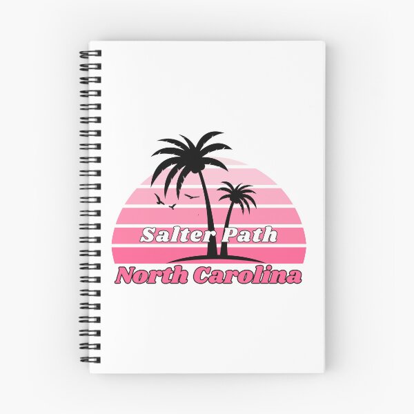 Item preview, Retro Cool Salter Path Beach North Carolina Palm Tree at Sunset designed and sold by karmdaf.
