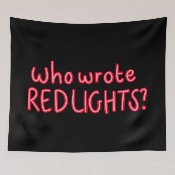 Item preview, (Black) Who wrote red lights? designed and sold by Thevampywolf.