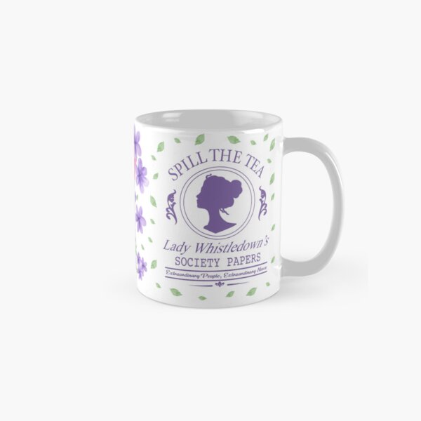 Aperçu de l'œuvre Tasse à café Bridgerton Flowers créée et vendue par unboxdesign.