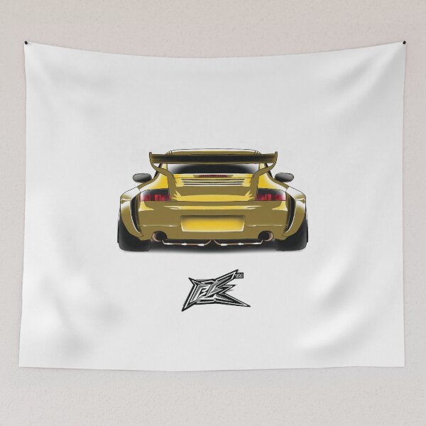 Item preview, Wide body 911 997 carrera rear yellow  designed and sold by NaquashM.