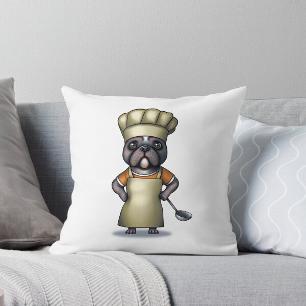 Item preview, French Bulldog Chef designed and sold by Tatjana Zaichenkova.