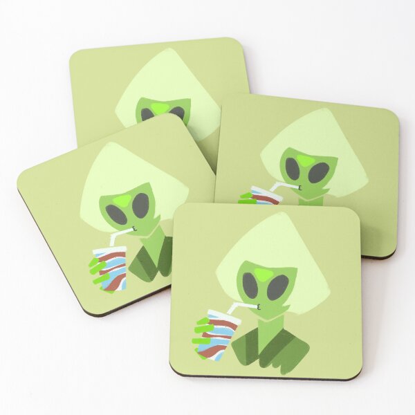 Item preview, Alien Peridot Drinking a Slushy designed and sold by NectarDraws.