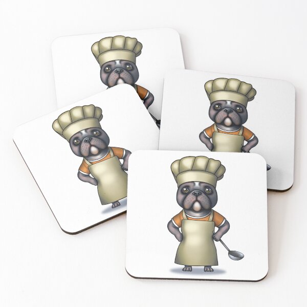 Item preview, French Bulldog Chef designed and sold by Tatjana Zaichenkova.