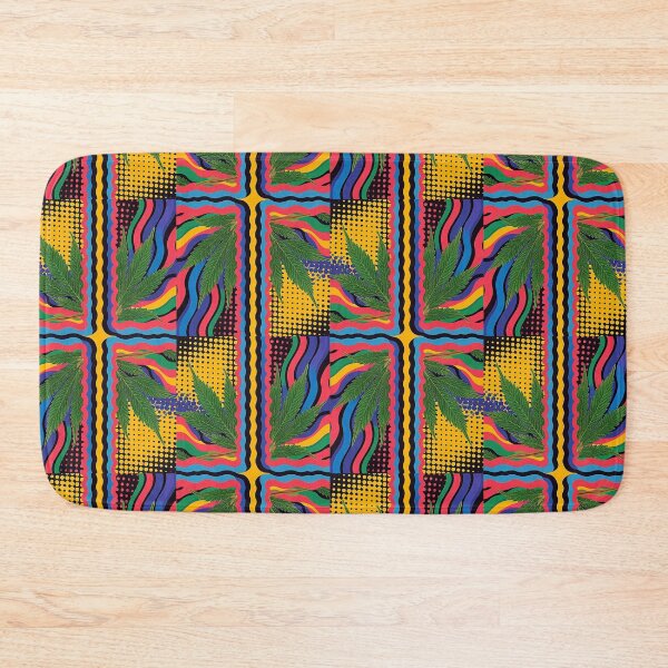Item preview, Colorful Vibrant Marijuana Abstract Art - Unique Psychedelic Pattern  designed and sold by JLEmporium.