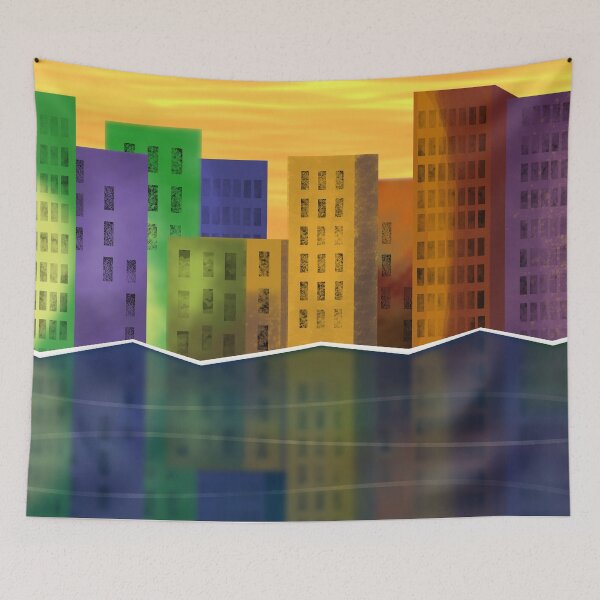 Item preview, Cityscape Abstract designed and sold by Andrew  Hitchen.