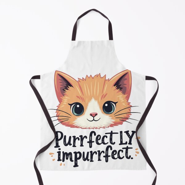 Item preview, Purrrfectly Impurrrfect: Embrace Your Flaws with Feline Finesse! designed and sold by FunnyFarmDesign.