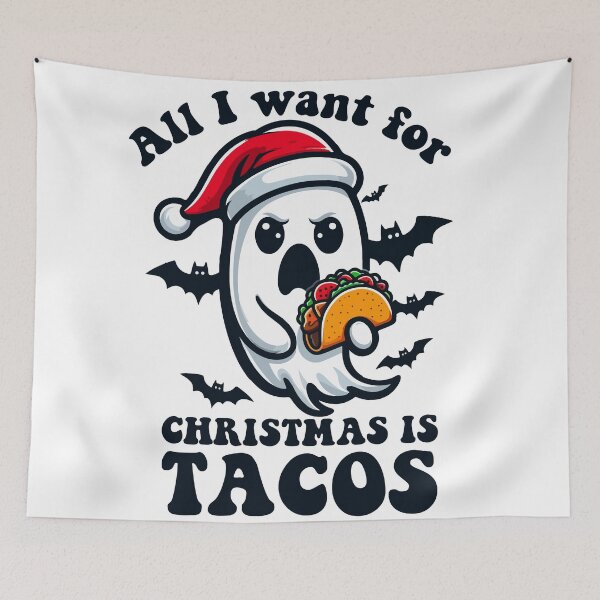 Item preview, All I want for Christmas is tacos designed and sold by khallidaart.