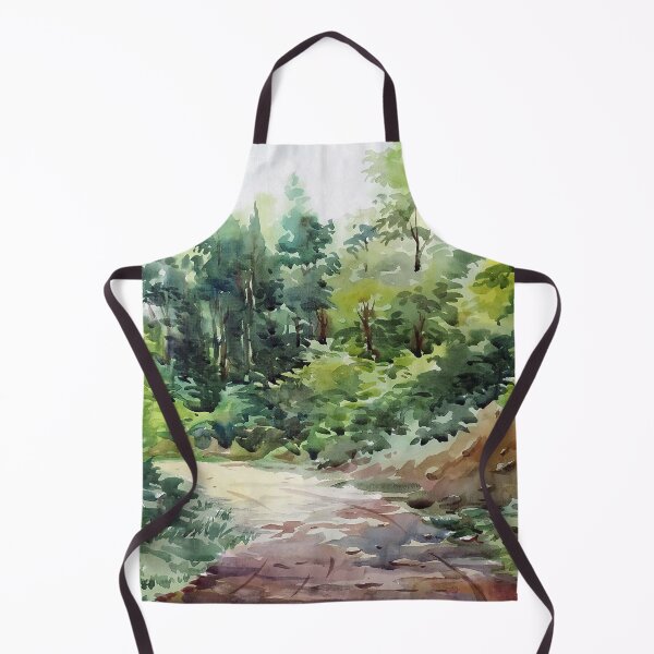 Item preview, Lonely Forest road - watercolor on paper painting designed and sold by SamirArt.