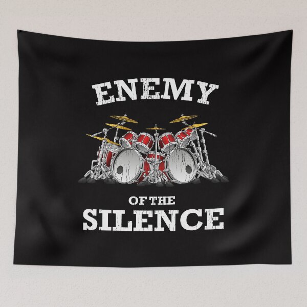 Item preview, "Enemy of the Silence" Drummers – Distressed Giant Drums Illustration designed and sold by paulo silveira.