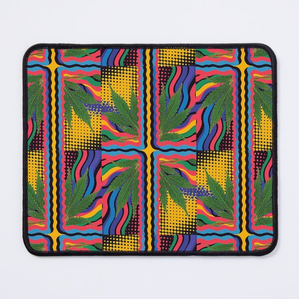 Item preview, Colorful Vibrant Marijuana Abstract Art - Unique Psychedelic Pattern designed and sold by JLEmporium.