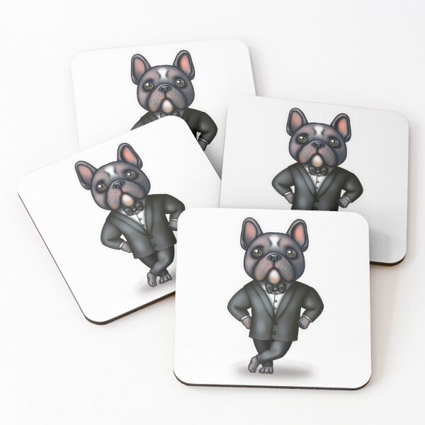 Item preview, French Bulldog in a Tuxedo. designed and sold by Tatjana Zaichenkova.