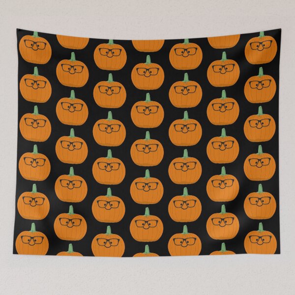 Item preview, Geeky Happy Pumpkin designed and sold by VicEllisArt.