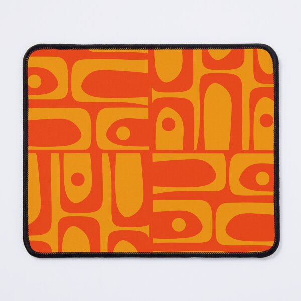 Item preview, Mid Century Modern Piquet Abstract Orange Yellow Retro Contemporary Pattern designed and sold by kierkegaard.
