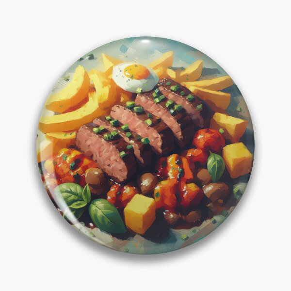 Item preview, Lomo Saltado Impressionism Art Style designed and sold by artofuniverse.