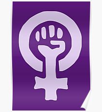 FEMINIST Slogan pattern design Poster