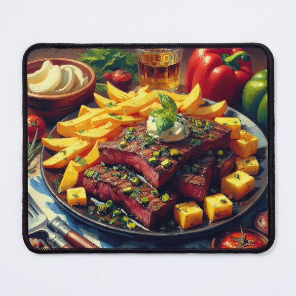 Item preview, Lomo Saltado Impressionism Art Style designed and sold by artofuniverse.