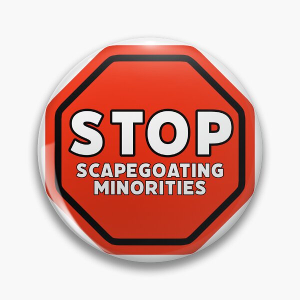 Item preview, Stop scapegoating minorities  designed and sold by Rachel the Artist .