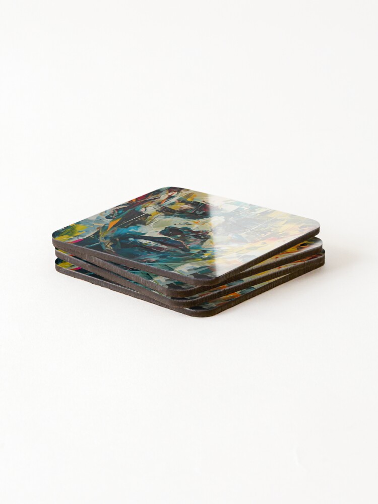 Thumbnail 4 of 5, Coasters (Set of 4), Normal designed and sold by KunstInInkt.
