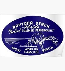 1940s Daytona Beach Florida Poster