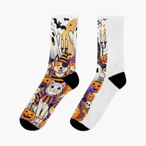 Item preview, Charming Halloween Pets in Costumes – Cute Dogs and Cats Art designed and sold by Plazacore.