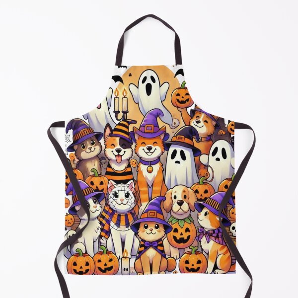 Item preview, Charming Halloween Pets in Costumes – Cute Dogs and Cats Art designed and sold by Plazacore.