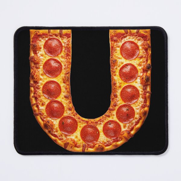 PIZZA LETTER U Mouse Pad