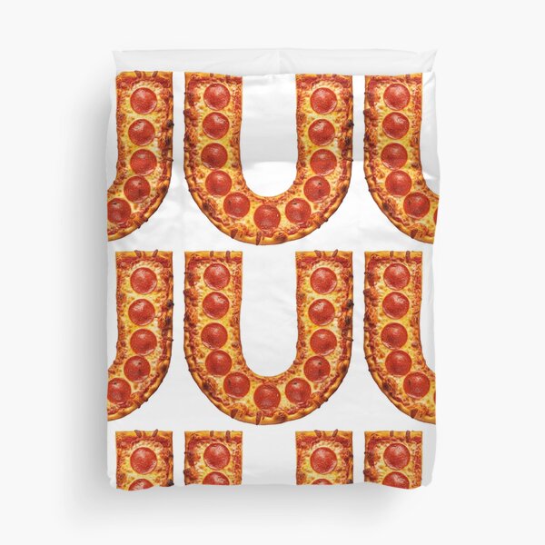PIZZA LETTER U Duvet Cover