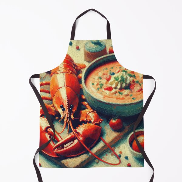 Item preview, Lobster Bisque Impressionism Art Style designed and sold by artofuniverse.