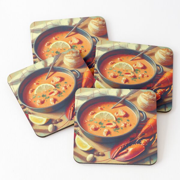 Item preview, Lobster Bisque Impressionism Art Style designed and sold by artofuniverse.