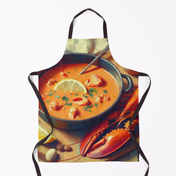 Item preview, Lobster Bisque Impressionism Art Style designed and sold by artofuniverse.