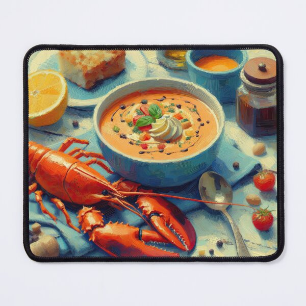 Item preview, Lobster Bisque Impressionism Art Style designed and sold by artofuniverse.
