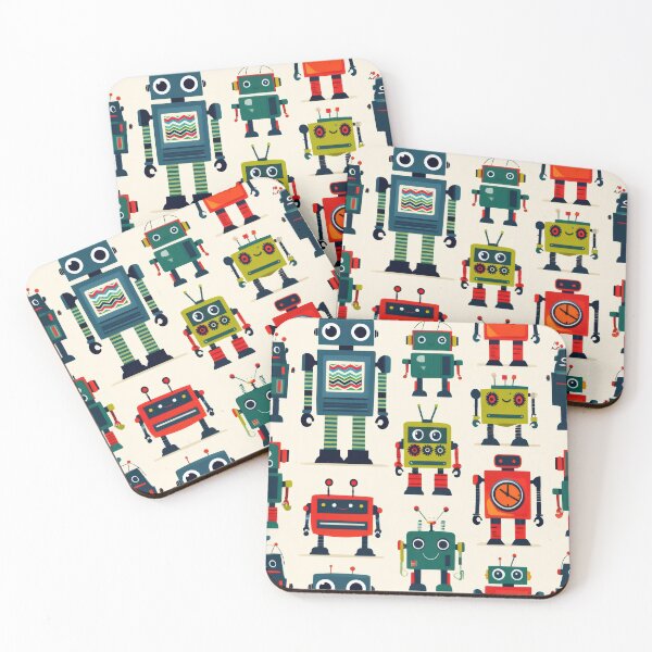 Item preview, Robot Family Pattern designed and sold by yumas.
