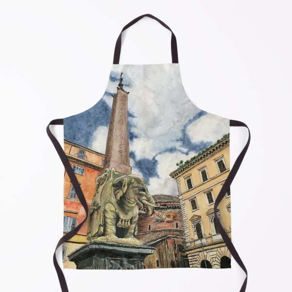 Item preview, Bernini's Elephant Takes A Selfie in Rome designed and sold by LymphomaLass.