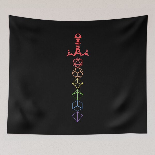 Item preview, Rainbow Dice Sword Tabletop RPG Gaming designed and sold by pixeptional.