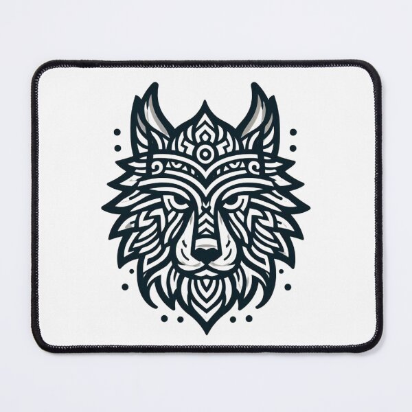 Item preview, Fierce Viking Wolf Illustration – Norse Mythology Inspired Design designed and sold by gkhanco.